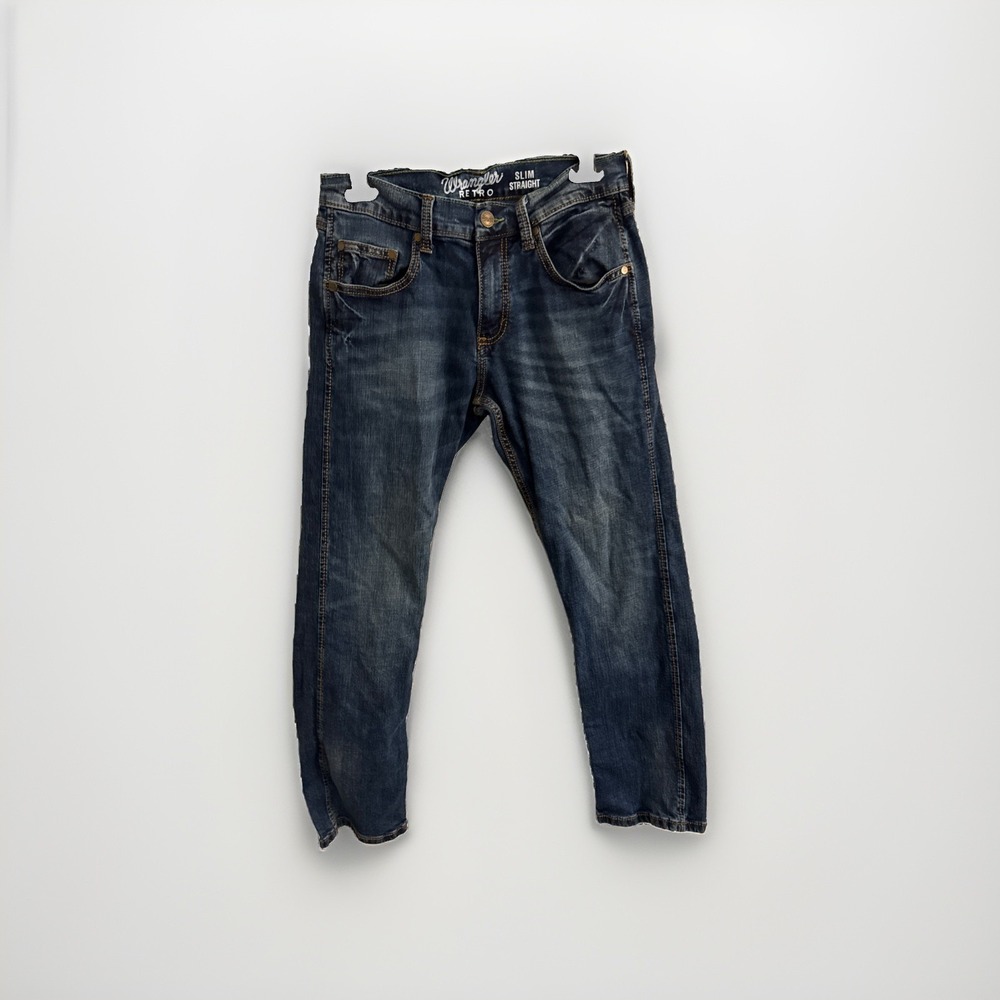 Wrangler Retro Slim Boot Jeans Mens 29x30 Blue Medium Wash‎ Stretch Denim Pants